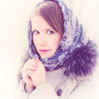 Femme avec Acné Rosacée