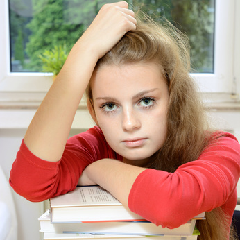 Adolescente stressée