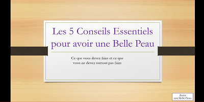 5 Conseils Essentiels pour avoir une belle peau