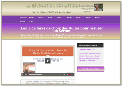 Site de La Révolution Cosmétique